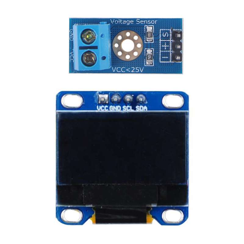 Module détection de tension 0–25V avec écran OLED 0.96” – ELECTRONIC SHOP